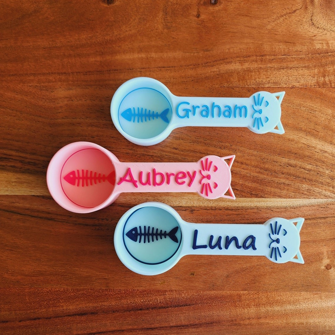 Personalised Cat Food Scoop with Name Gift For Pet Lovers