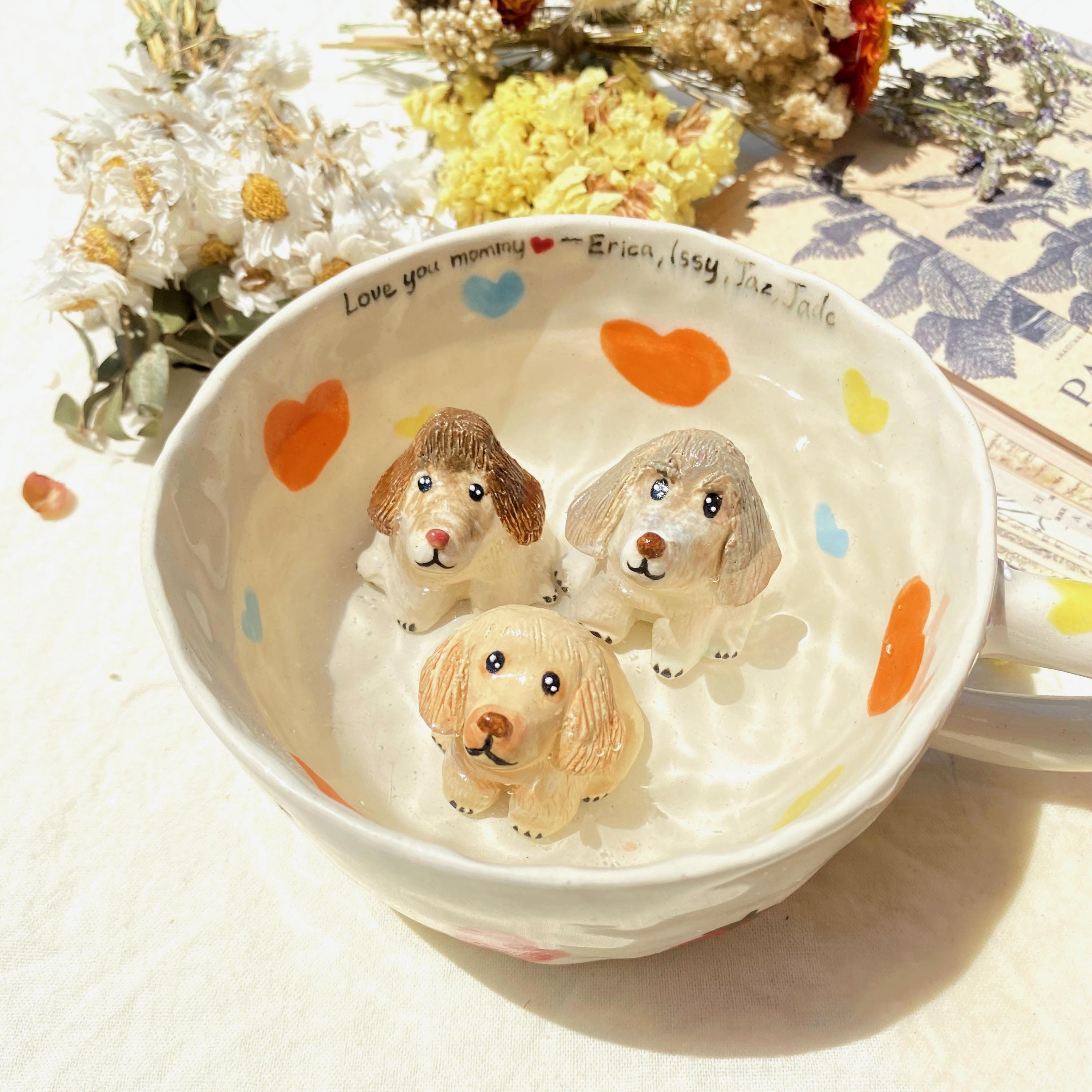 Personalised Pet Figure Mug Birthday Christmas Gift for Pet Lovers