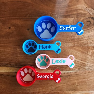 Personalised Dog Food Scoop with Name Gift for Pet Lover