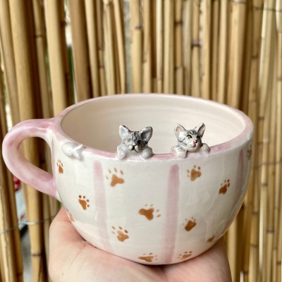 Personalised Pet Figure Mug Birthday Christmas Gift for Pet Lovers