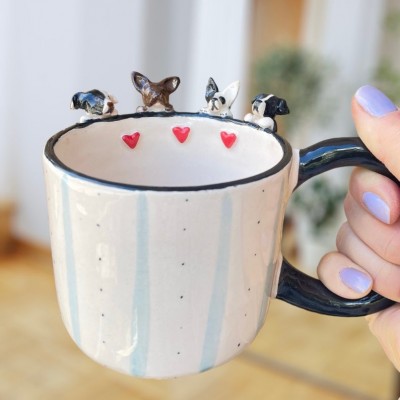 Personalised Pet Figure Mug Birthday Christmas Gift for Pet Lovers