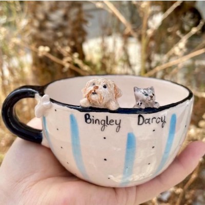 Personalised Pet Figure Mug Birthday Christmas Gift for Pet Lovers
