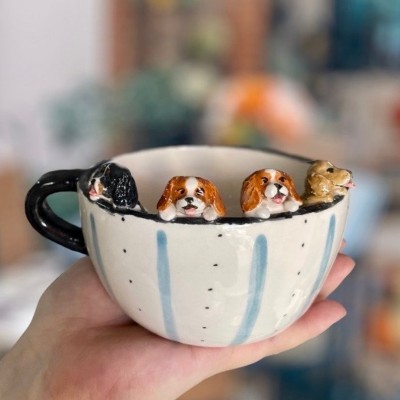 Personalised Pet Figure Mug Birthday Christmas Gift for Pet Lovers