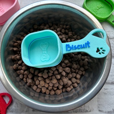 Personalised Dog Food Scoop with Name Gift for Dog Lover