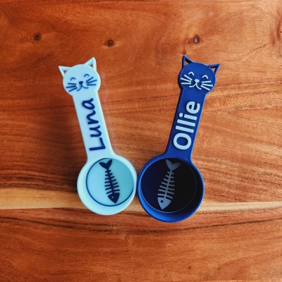 Personalised Cat Food Scoop with Name Gift For Pet Lovers