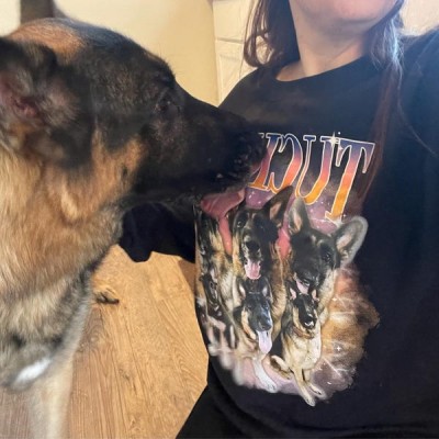 Personalised Vintage Sweatshirt with Pet Photos Gift for Pet Lovers